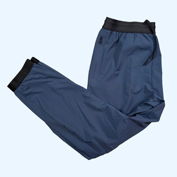 HILL CITY Mens Jogger Pant Sz X-Large Navy Blue Athletic Performance Drawstring - Picture 1 of 6